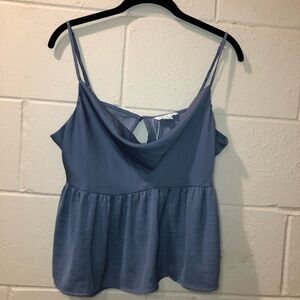 NWOT American Eagle Blue Scoop Neck Tank Top Size Large